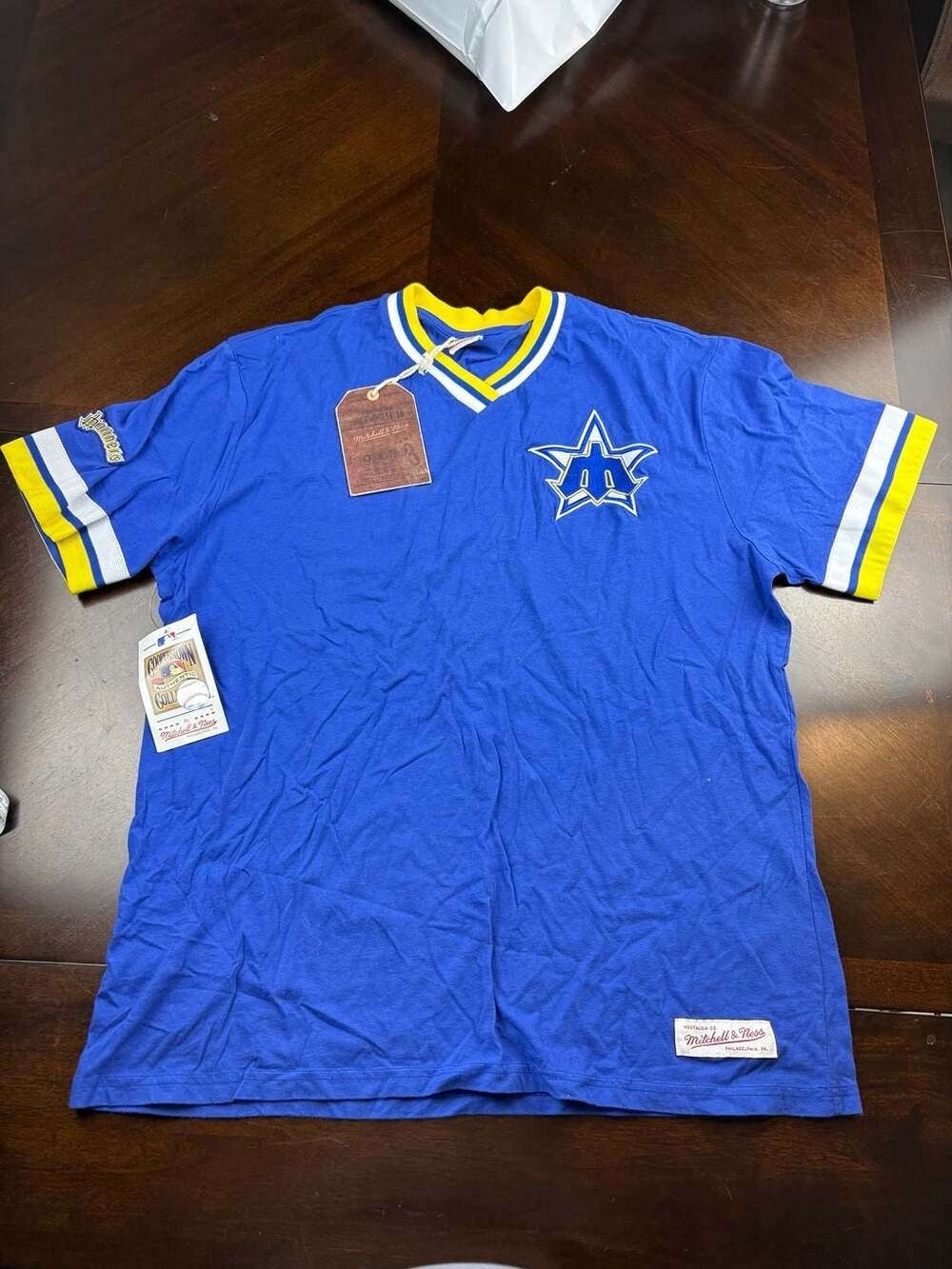 Mitchell & Ness Seattle Mariners Cooperstown Collection Vintage Tee Men’s XL NWT